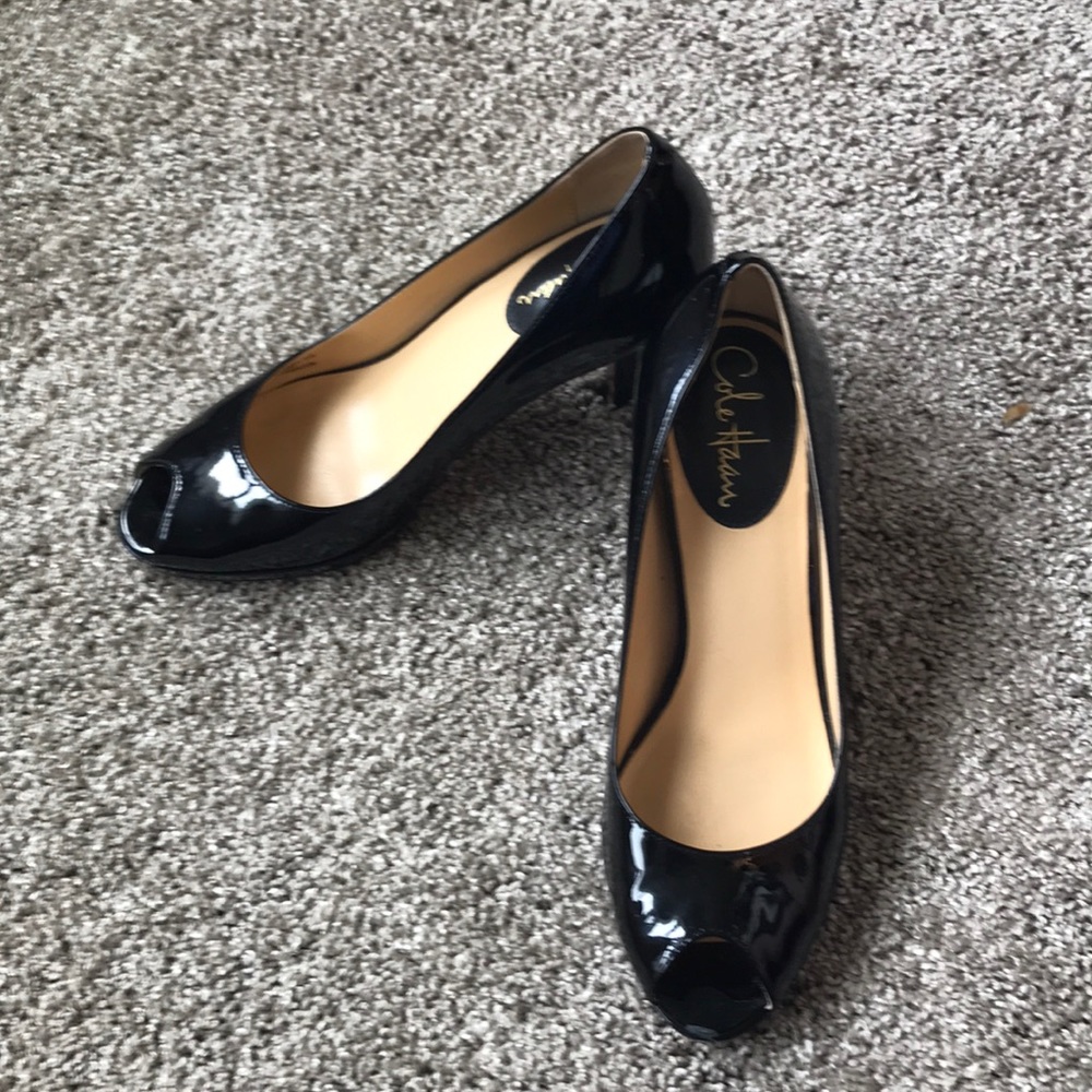 Cole Haan Nike Air Black Patent Leather Shoes